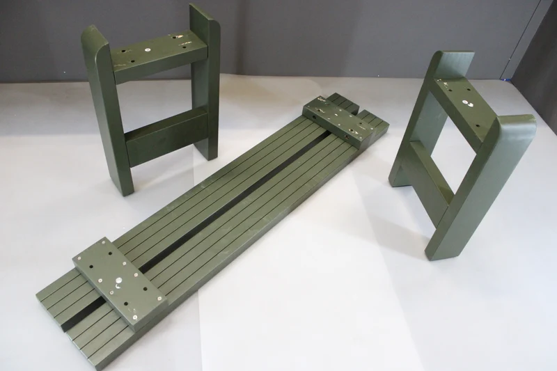B-Ware Hay - Weekday Bank L 111 cm olive Sitzmöbel Bänke Gartenbank SIEHE TEXT/FOTO
