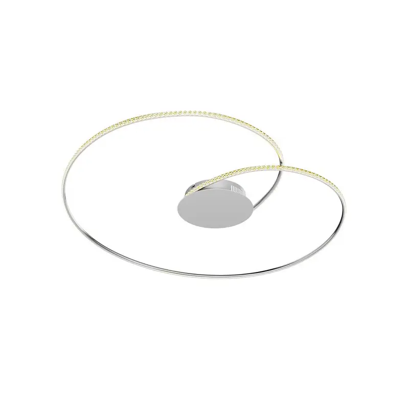 B-Ware Lindby Deckenleuchte Deckenlampe LED Joline Kristall Metall chrom 3 STÜCK