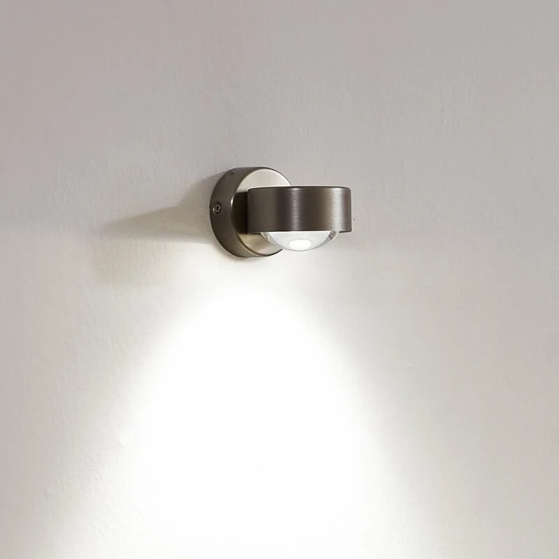 B-Ware Lindby Wandleuchte Wandlampe Strahler Jyla Nickel GX53 LED Leuchte Spot 2 STÜCK
