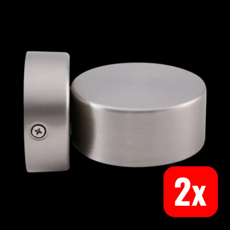 B-Ware Lindby Wandleuchte Wandlampe Strahler Jyla Nickel GX53 LED Leuchte Spot 2 STÜCK