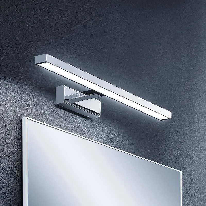 B-Ware Lindby LED-Spiegelleuchte Jukka Wandleuchte chrom warmweiß 60cm IP44 Badezimmer
