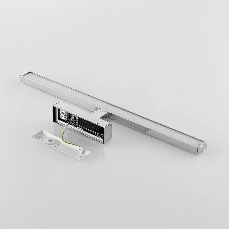 B-Ware Lindby LED-Spiegelleuchte Jukka Wandleuchte chrom warmweiß 60cm IP44 Badezimmer