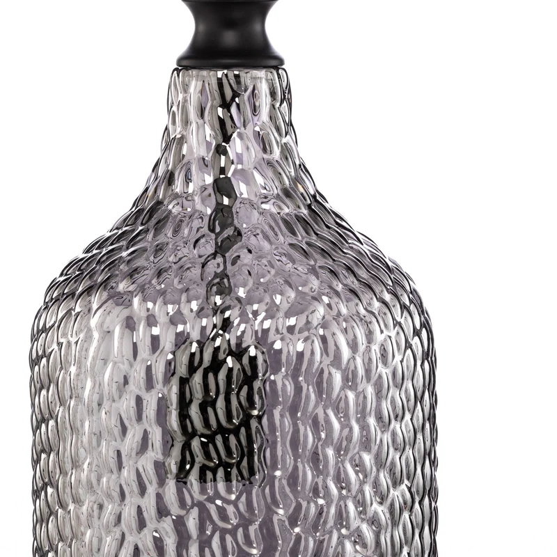 B-Ware Lindby Hängeleuchte Pendellampe Drakar 3-flg grau Glas Ø 19,5 cm