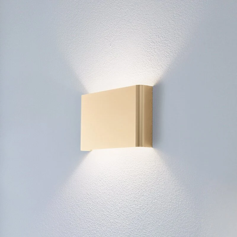 B-Ware Nowodvorski Lighting Wandleuchte Haga goldfarben Metall 25 cm breit G9 Lampe