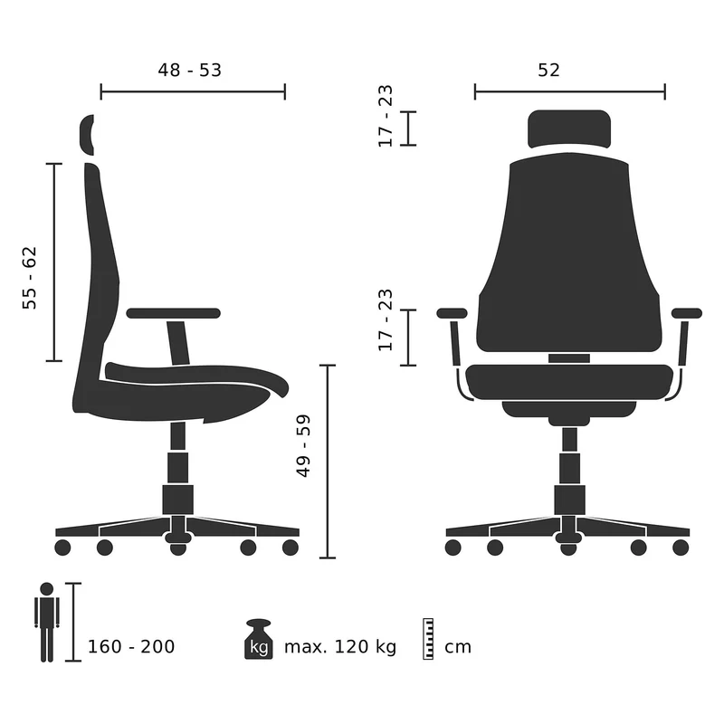 B-Ware hjh OFFICE Bürostuhl Chefsessel VENUS BASE Ergonomie schwarz SIEHE TEXT/FOTO