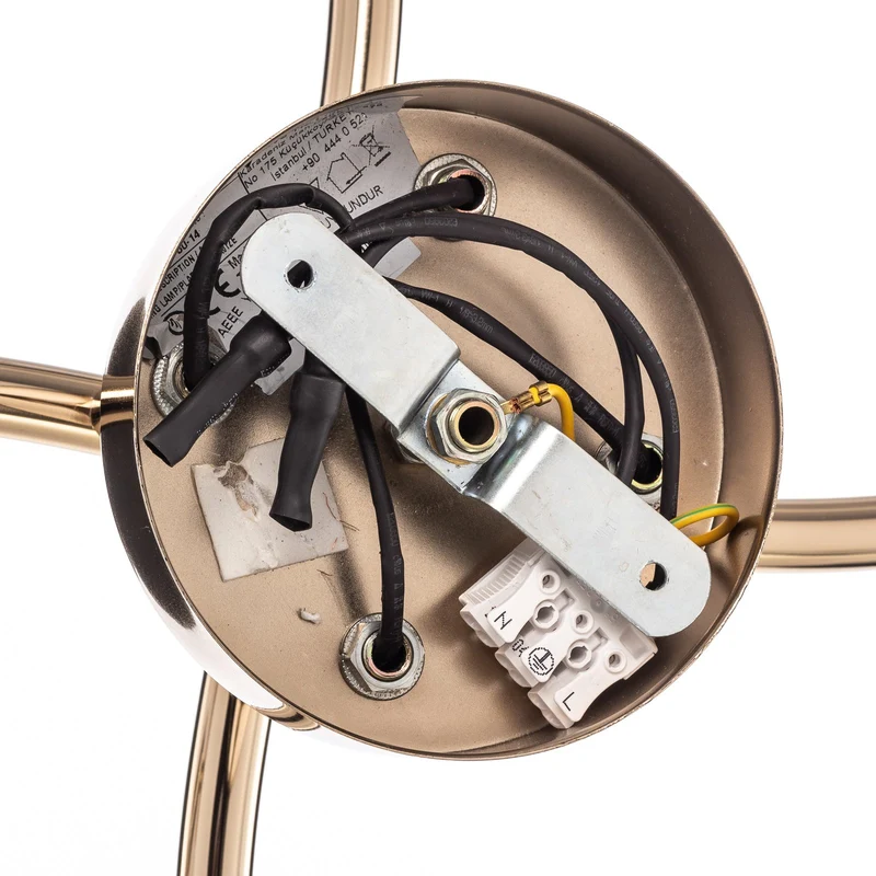 B-Ware Lucea Deckenstrahler Spotte Deckenlampe Lampe gold 4-flammig Leuchte GU10