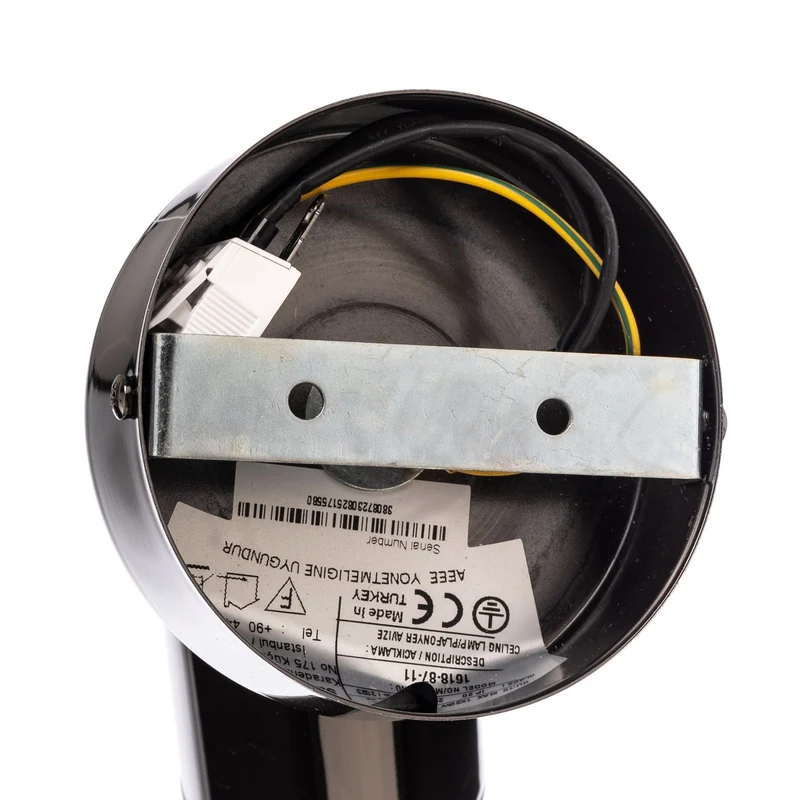 B-Ware Lucea Deckenstrahler Spotte Deckenlampe Deckenleuchte schwarz-chrom 1-flg GU10