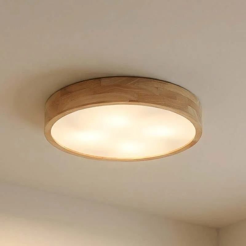 B-Ware Lindby Tanju Deckenlampe Lampe Leuchte E27 Eiche hell weiß SIEHE TEXT/FOTO
