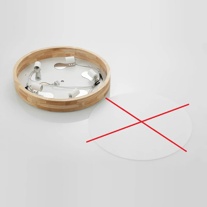 B-Ware Lindby Tanju Deckenlampe Lampe Leuchte E27 Eiche hell weiß SIEHE TEXT/FOTO