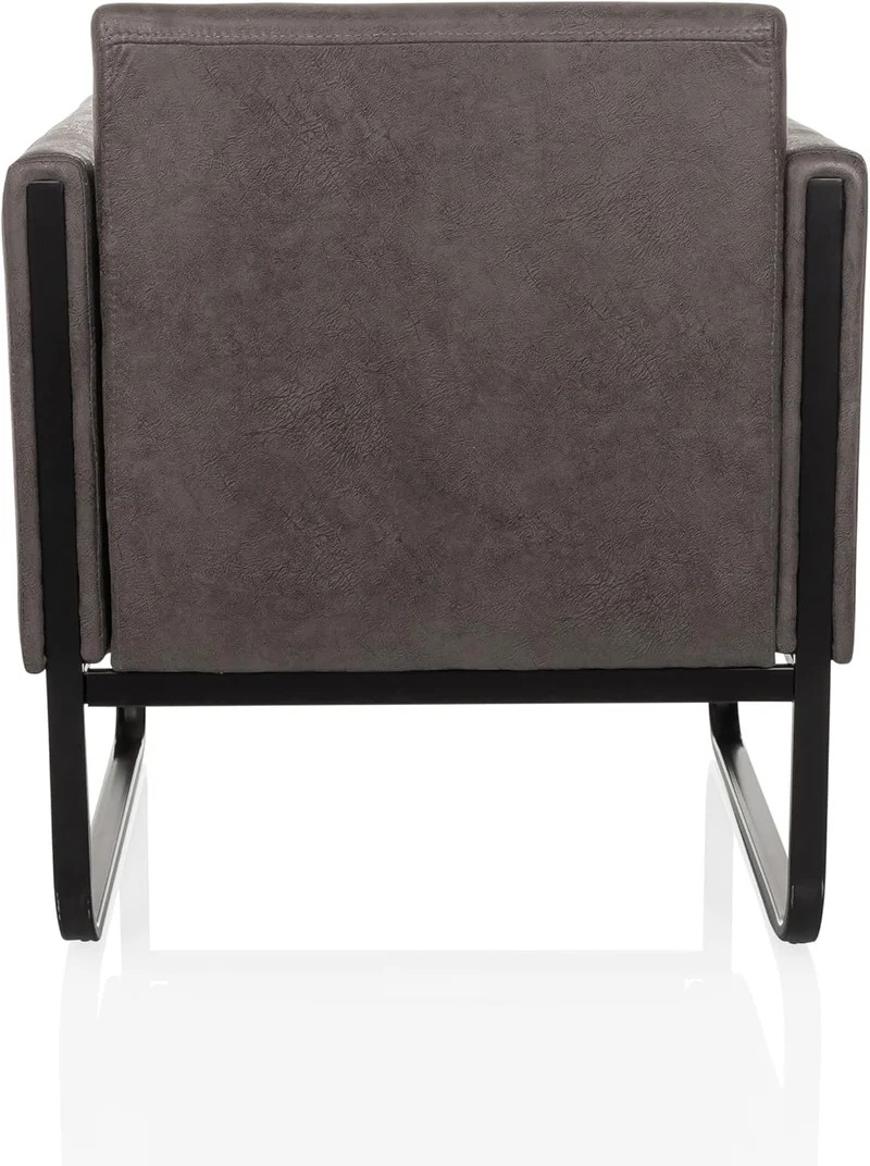 B-Ware hjh OFFICE Loungesessel Aruba Retro Kunstleder mit Armlehnen Möbel Sitzmöbel