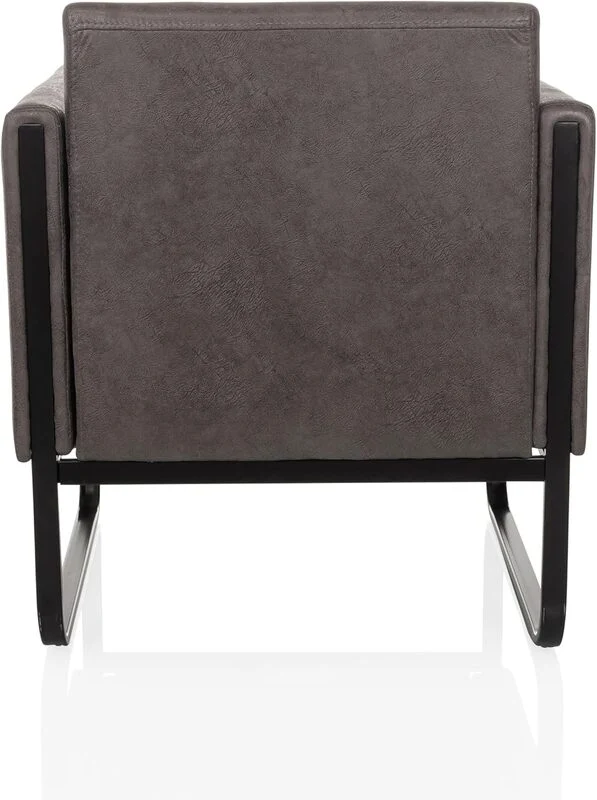 B-Ware hjh OFFICE Loungesessel Aruba Retro Kunstleder mit Armlehnen Möbel Sitzmöbel