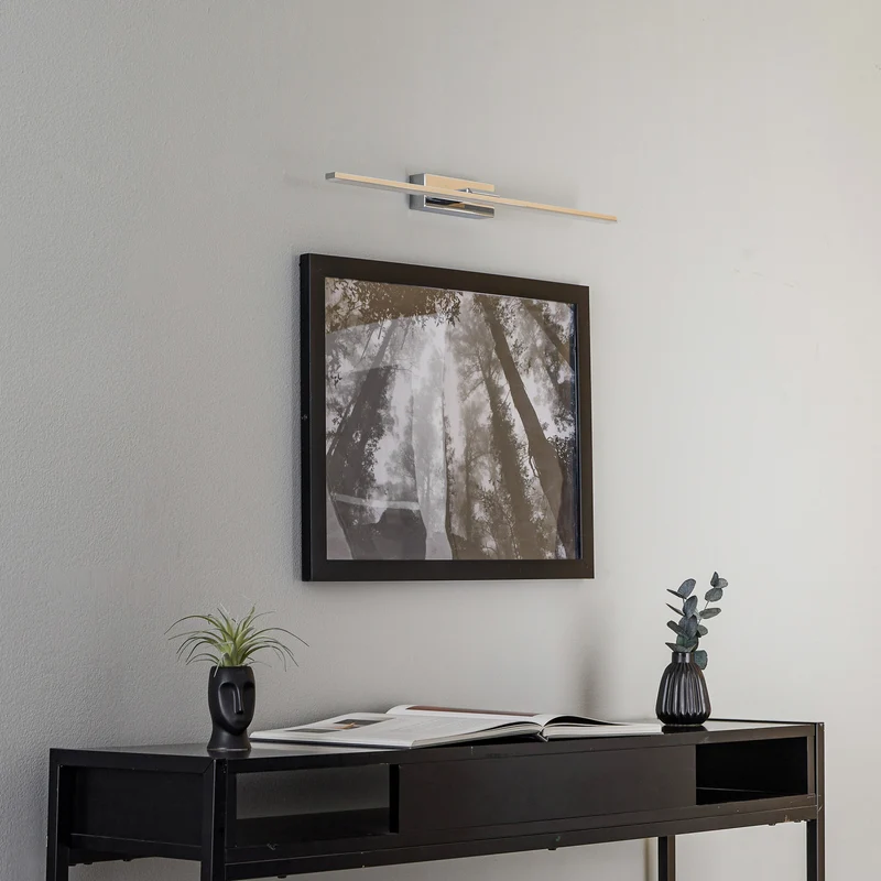 B-Ware MCJ Miroir LED Wandleuchte Spiegelleuchte Badezimmerleuchte chrom 60 cm 3000K