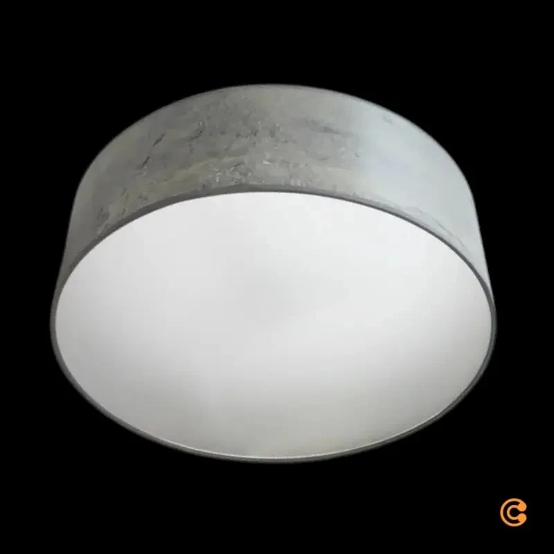 B-Ware LeuchtNatur Deckenlampe Deckenleuchte Discus Schiefer Stein Anthrazit 48 cm