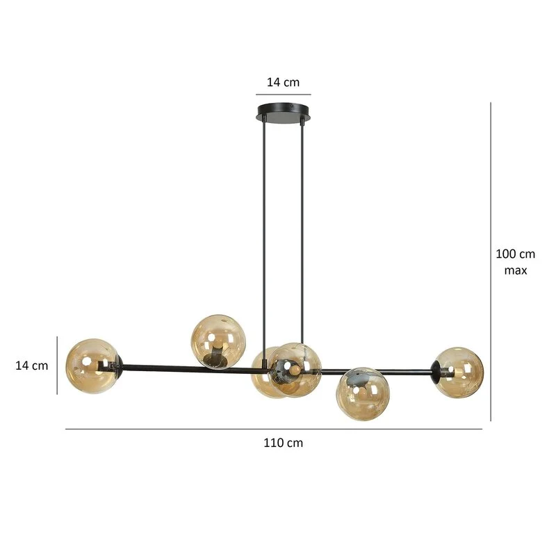 B-Ware EMIBIG LIGHTING Hängelampe Glassy Pendelleuchte Deckenlampe E14 SIEHE TEXT/FOTO