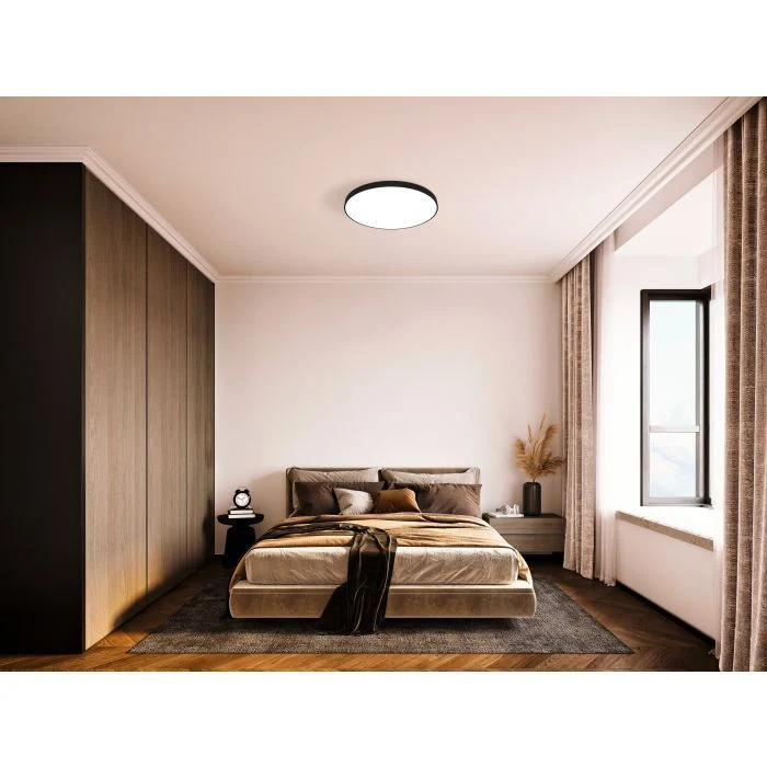 B-Ware Eglo Deckenlampe Deckenleuchte LED schwarz Zubieta-A Memoryfunktion Nachtlicht