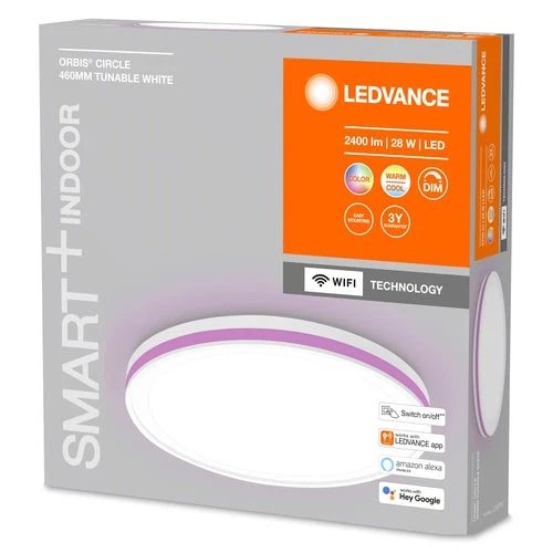B-Ware LEDVANCE Deckenleuchte Lampe Orbis Circle CCT RGB weiß WiFi ABS Kunststoff