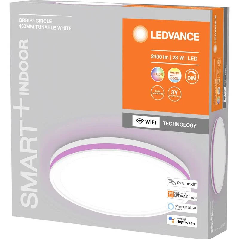 B-Ware LEDVANCE Deckenleuchte Lampe Orbis Circle CCT RGB weiß WiFi ABS Kunststoff