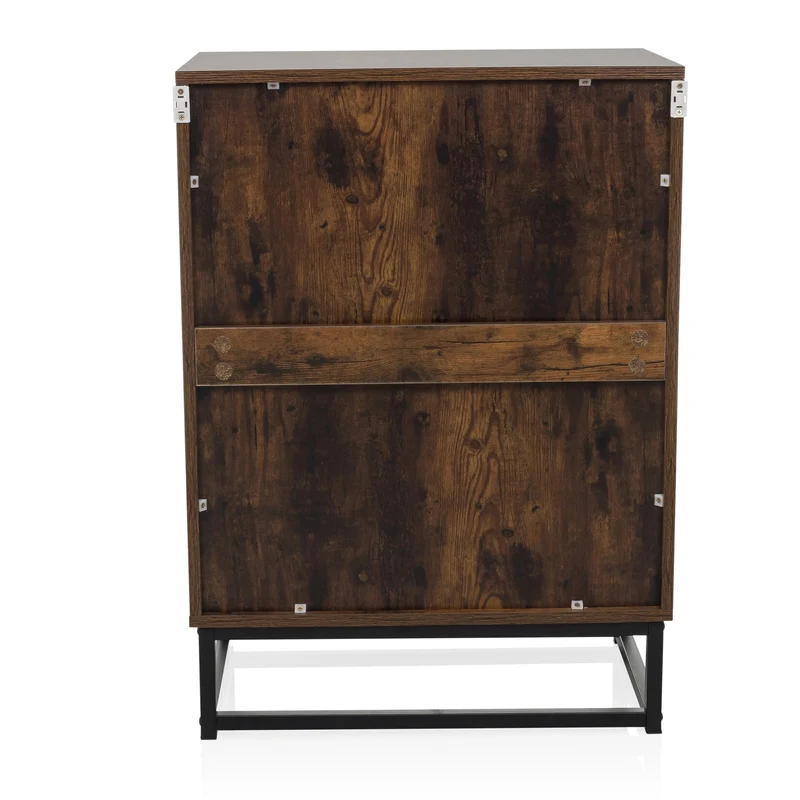 B-Ware hjh LIVING Kommode Sideboard VINSTRA Braun Melaminharzbeschichtete Spanplatte