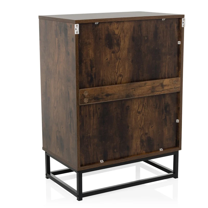 B-Ware hjh LIVING Kommode Sideboard VINSTRA Braun Melaminharzbeschichtete Spanplatte