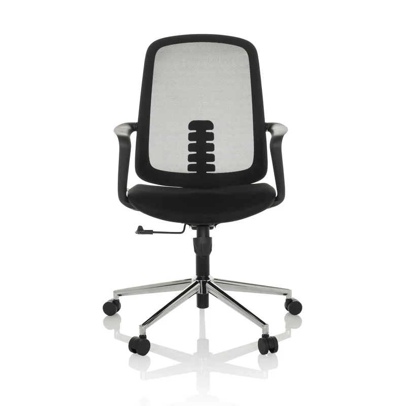 B-Ware hjh OFFICE Bürostuhl Drehstuhl SEDIOLO B Home Office Netzstoff Stoff schwarz