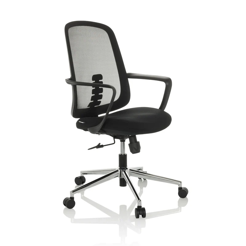 B-Ware hjh OFFICE Bürostuhl Drehstuhl SEDIOLO B Home Office Netzstoff Stoff schwarz