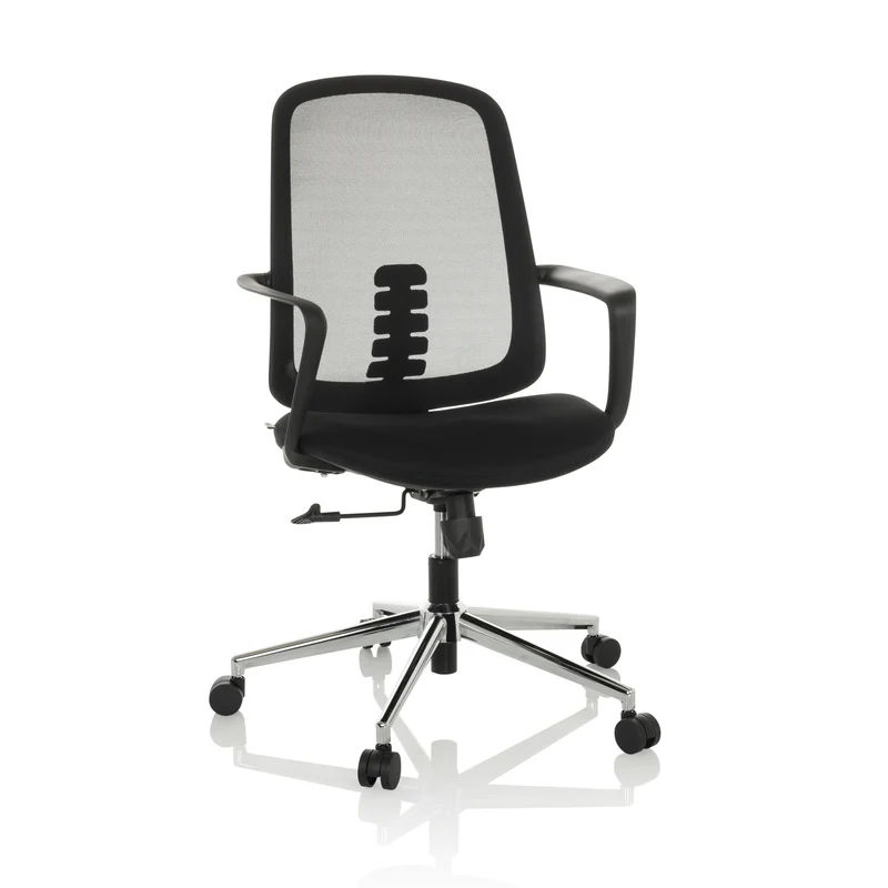 B-Ware hjh OFFICE Bürostuhl Drehstuhl SEDIOLO B Home Office Netzstoff Stoff schwarz