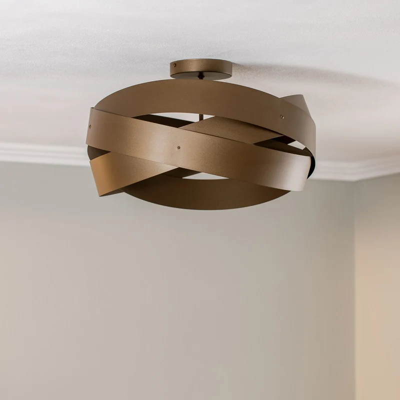 B-Ware Euluna Deckenleuchte Tornado kaffeebraun Ø 50 cm Deckenlampe Lampe Leuchte Spot