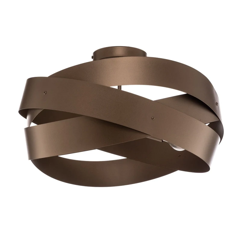 B-Ware Euluna Deckenleuchte Tornado kaffeebraun Ø 50 cm Deckenlampe Lampe Leuchte Spot