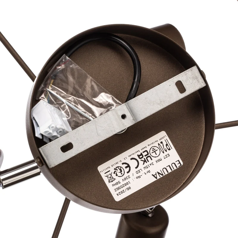 B-Ware Euluna Deckenleuchte Tornado kaffeebraun Ø 50 cm Deckenlampe Lampe Leuchte Spot