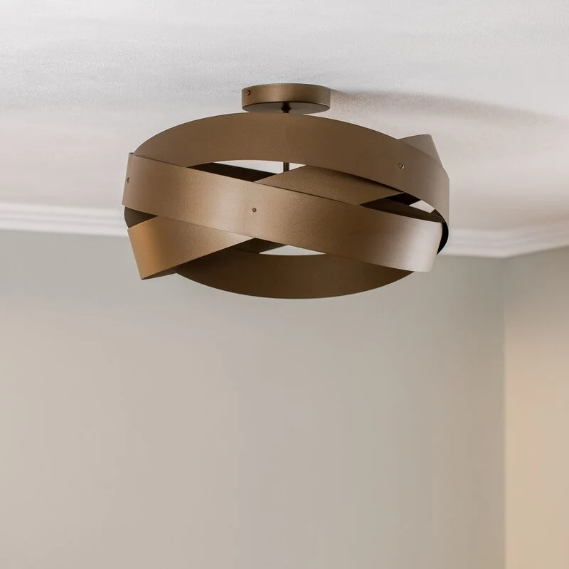 B-Ware Euluna Deckenleuchte Tornado kaffeebraun Ø 50 cm Deckenlampe Lampe Leuchte Spot