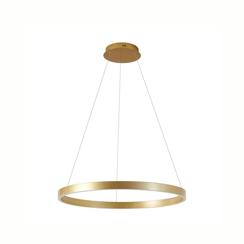 B-Ware Lucande Pendelleuchte Hängeleuchte LED Lampe gold Metall Beleuchtung 80 cm