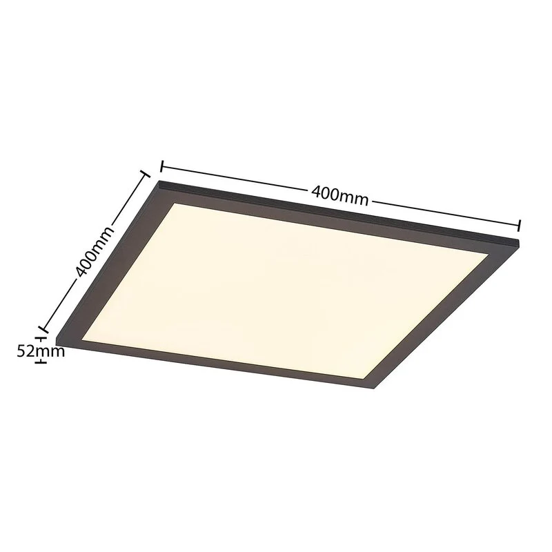 B-Ware Lindby LED Panel Deckenleuchte Deckenlampe schwarz Fernbedienung dimmbar544