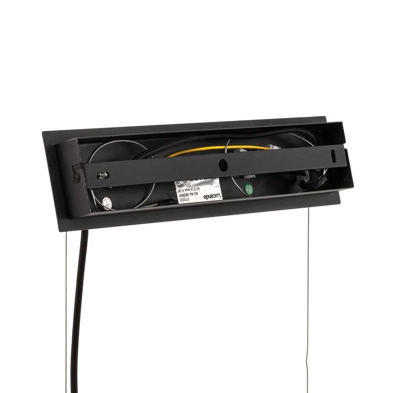 B-Ware Lucande Sotiana Hängelampe Hängelampe Lampe Leuchte 4 Glaskugeln schwarz 40W E14