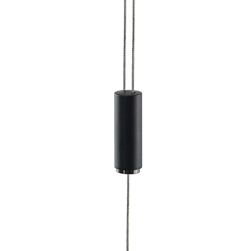 B-Ware Lucande Pendelleuchte Hängeleuchte Stakato LED dimmbar schwarz matt 140cm 6-flg