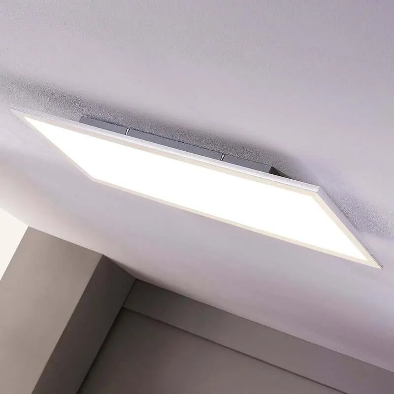 B-Ware Lindby Deckenlampe Deckenleuchte Livel LED Lampe Leuchte silber 120x30cm