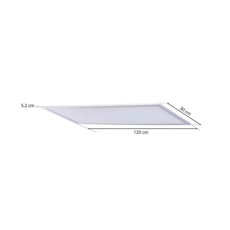 B-Ware Lindby Deckenlampe Deckenleuchte Livel LED Lampe Leuchte silber 120x30cm