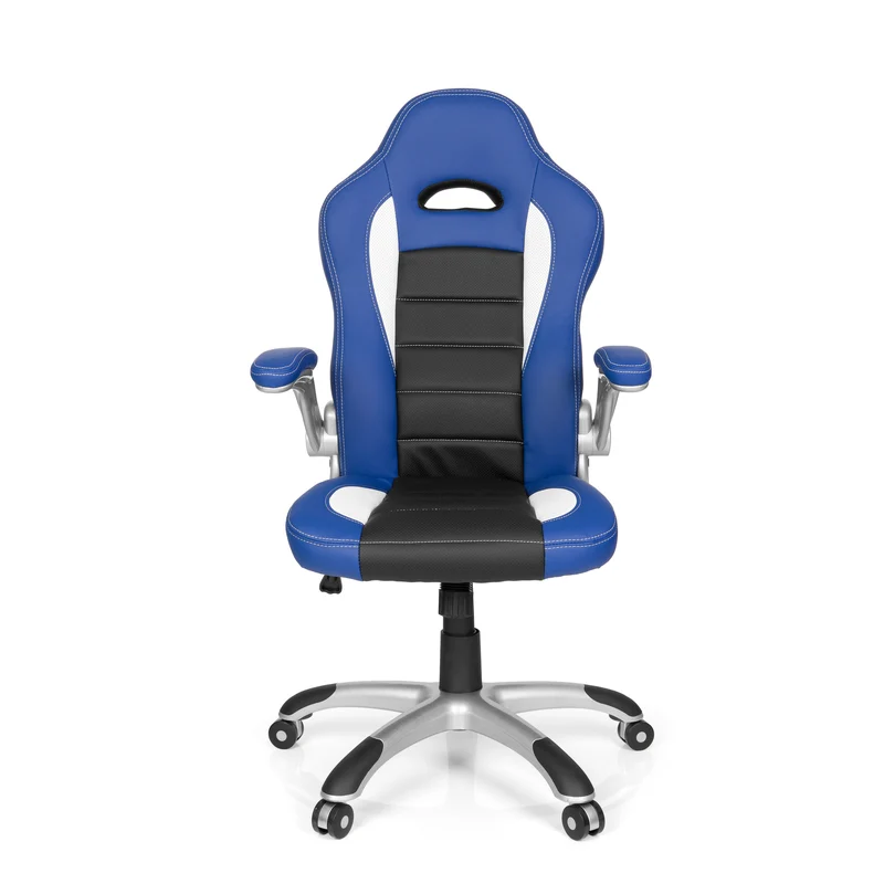 hjh OFFICE Gaming Stuhl Bürostuhl GAME SPORT blau schwarz SIEHE TEXT/FOTO
