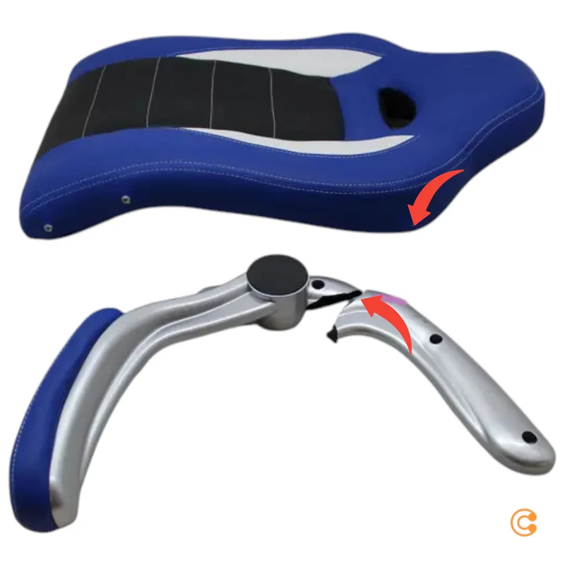 hjh OFFICE Gaming Stuhl Bürostuhl GAME SPORT blau schwarz SIEHE TEXT/FOTO