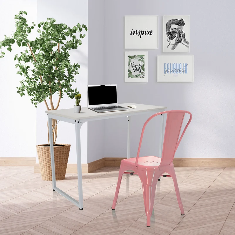 B-Ware hjh OFFICE Stuhl Bistrostuhl Sitzgelegenheit rosa stapelbar Gastronomie