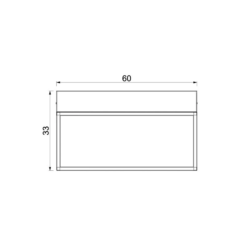 Luminex Wandleuchte Lampe Shelf LED schwarz Stahl 60 cm Leuchte SIEHE TEXT/FOTO