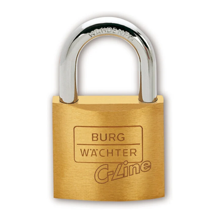 B-Ware Burg Wächter Vorhängschloss-Set Hängschloss Messing-Hängschloss Schloss