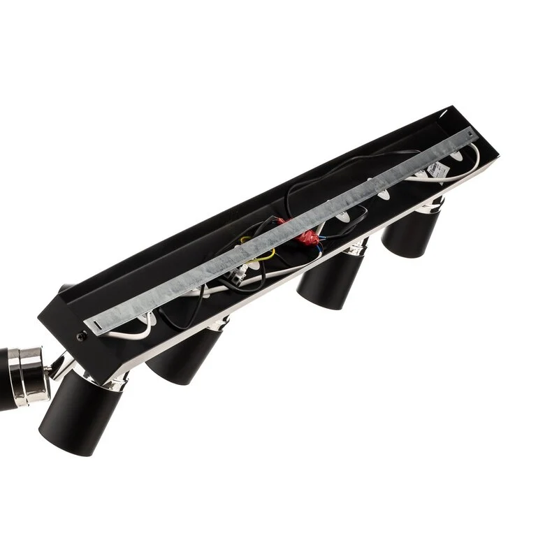 B-Ware Rondo Deckenstrahler Leuchte schwarz chrom Edelstahl 8-flammig Wohnbeleucht660