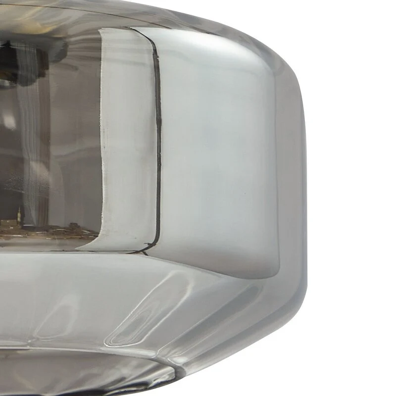 B-Ware Lindby Hängeleuchte Hildur Ø 22 cm rauchgrau Glas Deckenlampe Lampe Leuchte Spot