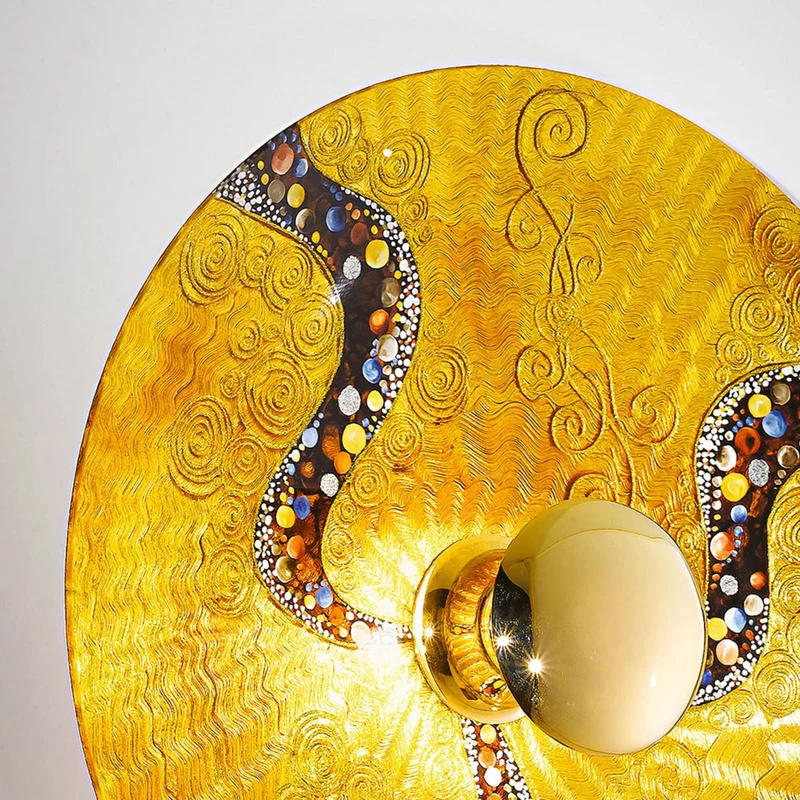 C-Ware KOLARZ Luna Kiss Gold Wandleuchte 24 kt Ø 62 cm Wandlampe Lampe SIEHE TEXT/FOTO