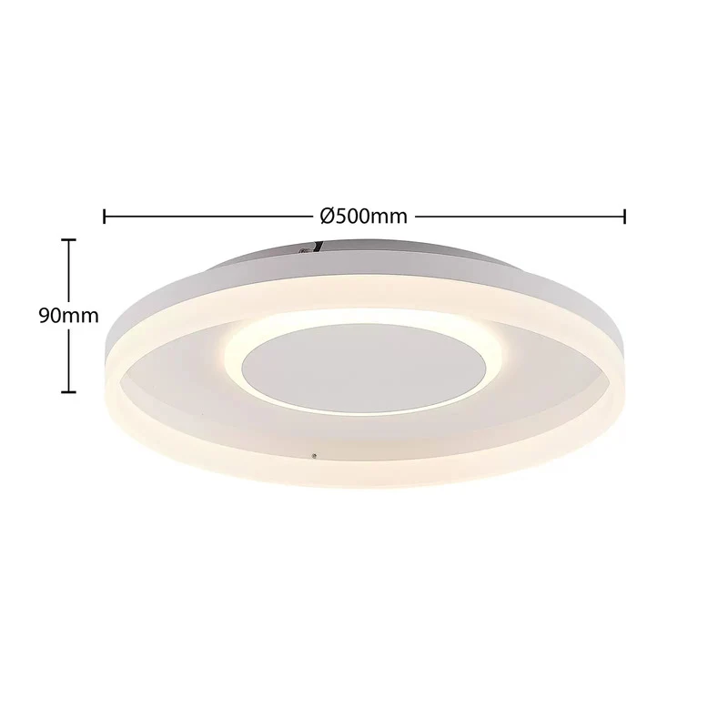 B-Ware Lindby Deckenleuchte Deckenlampe LED Felisha RGBW Fernbedienung sandweiß Wohnzim