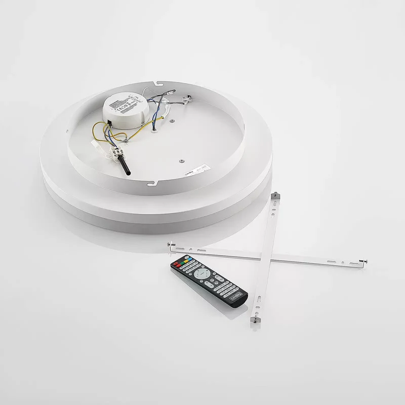 B-Ware Lindby Deckenleuchte Deckenlampe LED Felisha RGBW Fernbedienung sandweiß Wohnzim