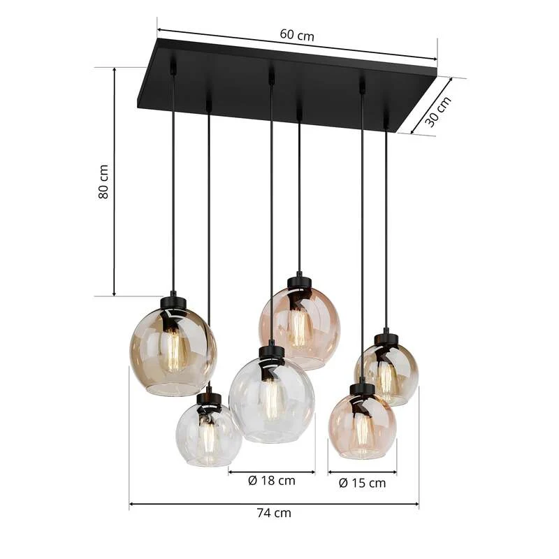 B-Ware TK Lighting CUBUS 2164 Hängeleuchte Deckenlampe Pendelleuchte SIEHE TEXT/FOTO823