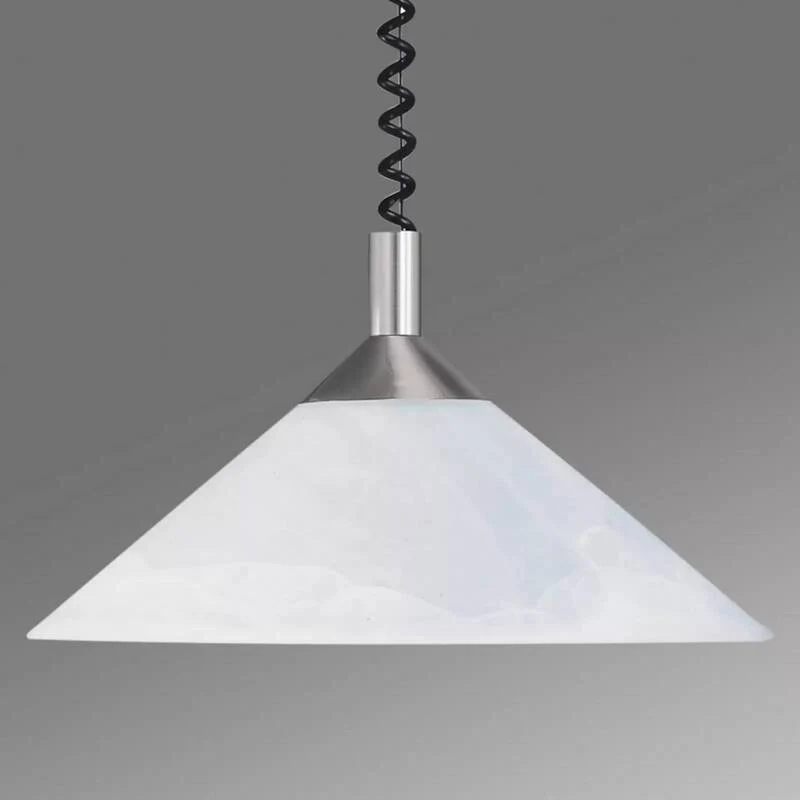 B-Ware Hufnagel Saturn verstellbare Hängeleuchte nickel matt Hängelampe Deckenlampe E27