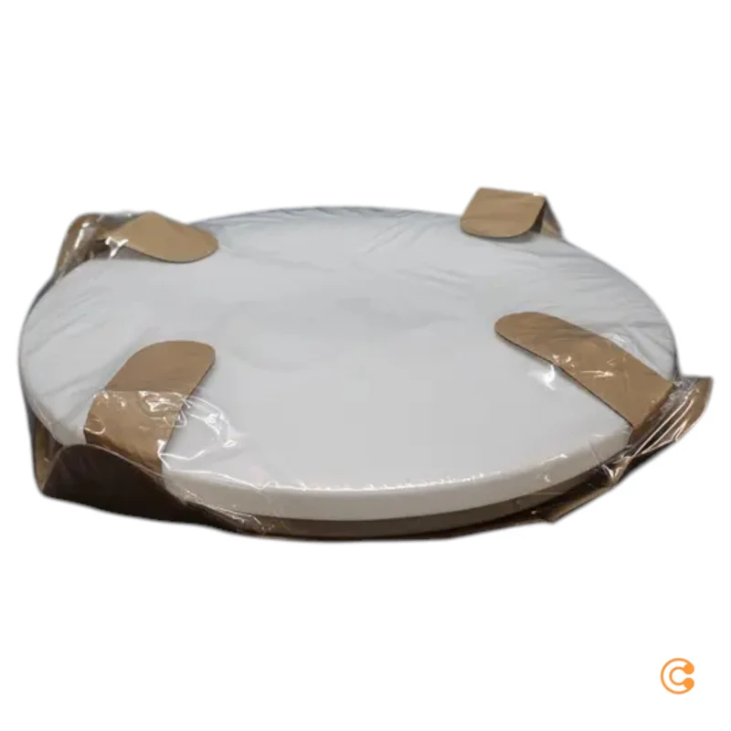 B-Ware Luneta Deckenleuchte Lampe LED Fernbedienung Textil grün beige dimmbar 60 cm829