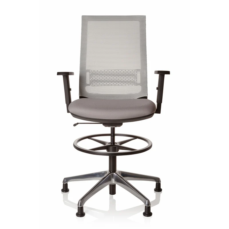 B-Ware hjh OFFICE Arbeitsstuhl Counterstuhl Drehstuhl TOP WORK 99 grau SIEHE TEXT/FOTOS